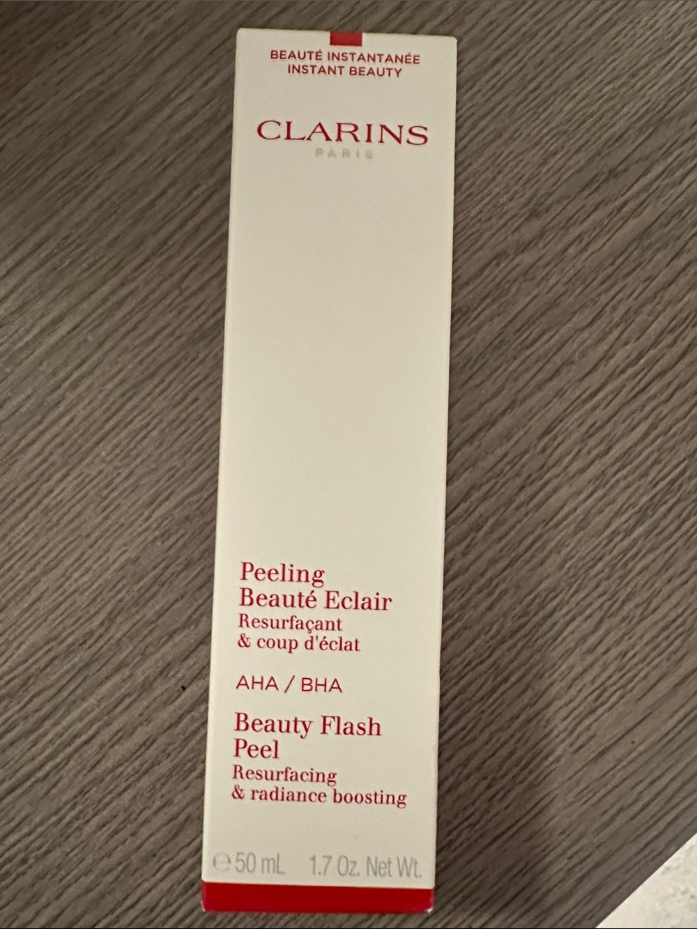 Clarins beauty flash peel , AHA ,BHA